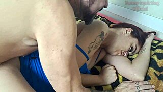 i made a nite visit to my stepdaugter's bedroom and left her creammy