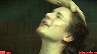 Submissive Woman Enjoys Throat Play Session