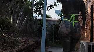 Micro bikini twerking and pole dancing by melody radford