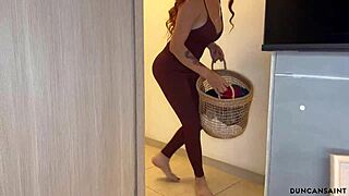 she found me jerking off with her panties i didnt think she was home 😳