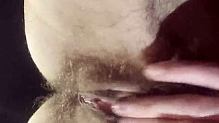 teacher masturbates her hairy wet pussy during break... dripping and passionate