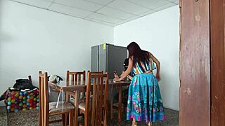 Sinful Maid Spreads Her Pretty Pussy Open For Daddy's Fetish