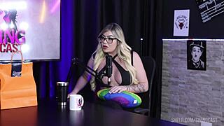 hey, check out gabi tamiris swinging with tifany rocha in sheer red lingerie