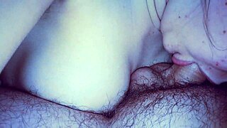 Hey, check out my girlfriend getting a cumshot in bed, she's a hot teen