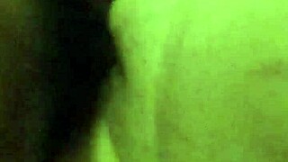 Direct cumshot lands on wife's exposed pussy during amateur session