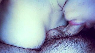 Hey, check out my girlfriend getting a cumshot in bed, she's a hot teen