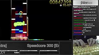 osu mania jhlee0133 speedcore 300 dt 95 06 game session