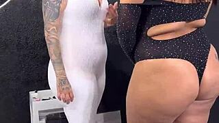 Tattoo Artist Licks Client's Ass to Intense Orgasm