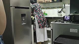 my step-nephew fucks me in the kitchen early 😏 hope husband doesn't find out