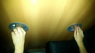 Husband films wife having fun at swing party sucking strangers at glory hole