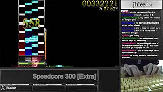 osu mania jhlee0133 speedcore 300 dt 95 06 game session