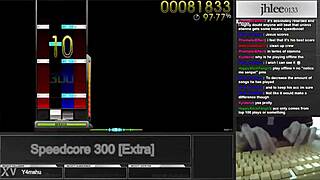 osu mania jhlee0133 speedcore 300 dt 95 06 game session