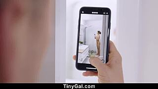 Tiny teen 18+ gets caught on camera and has to suck her way out of trouble - tiny 18+gal