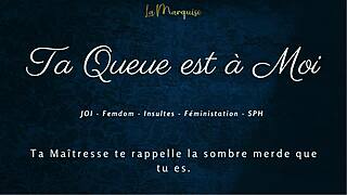 Your Cock Is Mine! French Femdom JOI Commands!