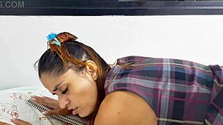 Caught my stepsister masturbating, what a surprise! 😏