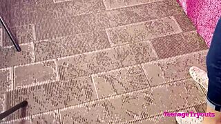 blonde slut blake blossom backstage blowjob inspection