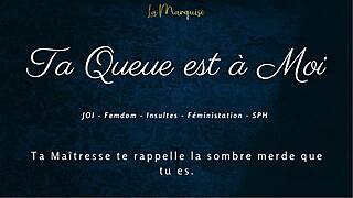 Your Cock Is Mine! French Femdom JOI Commands!