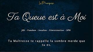 Your Cock Is Mine! French Femdom JOI Commands!