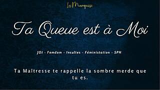 Your Cock Is Mine! French Femdom JOI Commands!