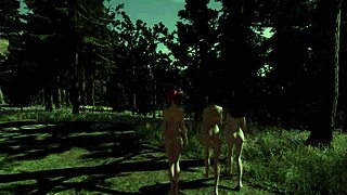 caroline explores lesbian fantasies in the rental cabin with dildos and strapons