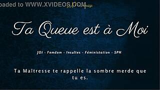 Your Cock Is Mine! French Femdom JOI Commands!