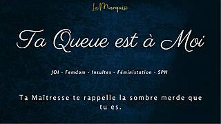 Your Cock Is Mine! French Femdom JOI Commands!