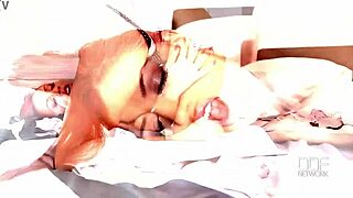 European Redhead Babe With Long Hair Teases Shaved Pussy Using Powerful Vibrator In Bedroom.