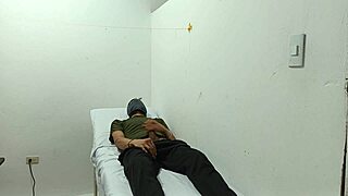 i'm the kinky doctor jerking off in my office