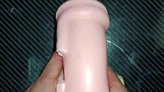 trio starts with kisses, ends in tits fucking.