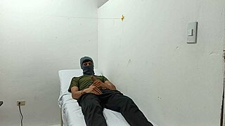 i'm the kinky doctor jerking off in my office