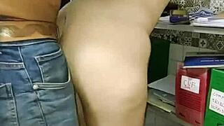 Hey, overtime at the office turns into sucking the boss's big black cock with my young vagina