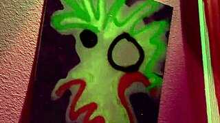 Big boob lesbian strap-on threesome