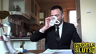 Maledom Torments Slutty Girl with Spit