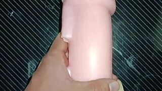 trio starts with kisses, ends in tits fucking.