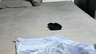 karina's cuckold husband jerks off while lucas gives friendly handjob