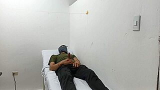 i'm the kinky doctor jerking off in my office