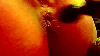 She takes her new toy up her ass until she cums!