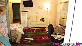 teenage blondes cunt spills cum