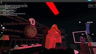 blonde bitch rushes into rough quickie