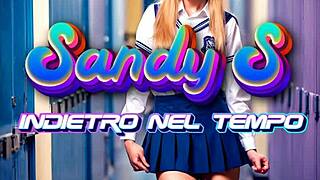 Sandys new album trailer with teen cosplay school parody.