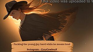 the young guy was moaning loud as i fucked him hard