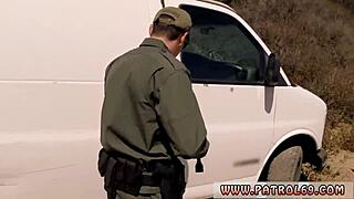 Acrobatic Black Hot Latina Feels Sensual Blowjob And Cum During Strip-Search