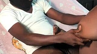 Bbc cock gets a sloppy handjob