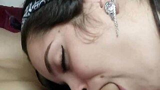 Receiving Deep Blowjob on My Big Cock from Cute Brunette Teen Debora Prado