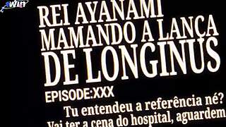 Rei Ayanami cosplay blowjob and cum in bodysuit