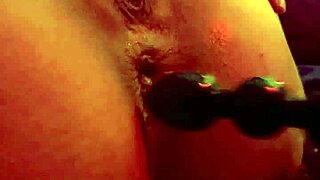 She takes her new toy up her ass until she cums!