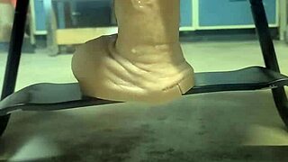 big hankeys dildo on the bouncy chair