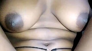 African girl with small tits rides big dick on black ass