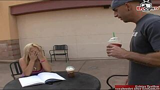 young blonde slut with natural tits pick up at the street