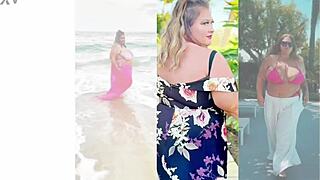 playing with my holes trailer fat blonde bbw milf plays with ass pussy fat tits